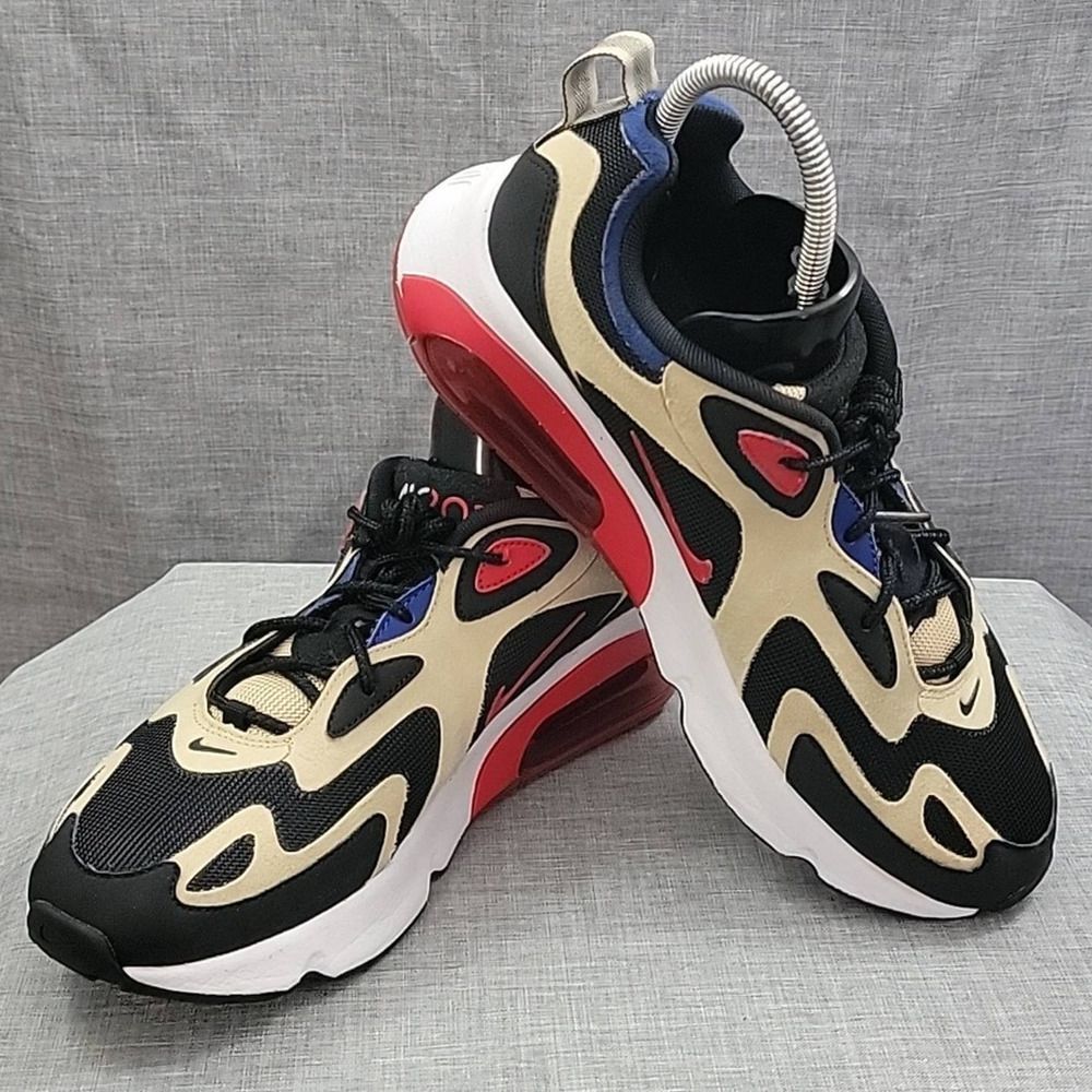 Nike men's Air Max 200 AQ2568-700 black cream red running shoes sneakers SZ 8.5